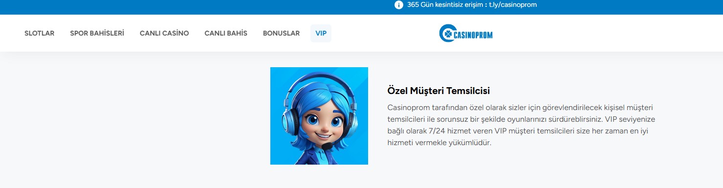 Casinoprom Canlı Destek