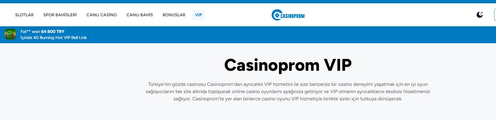 Casinoprom Mobil Giriş
